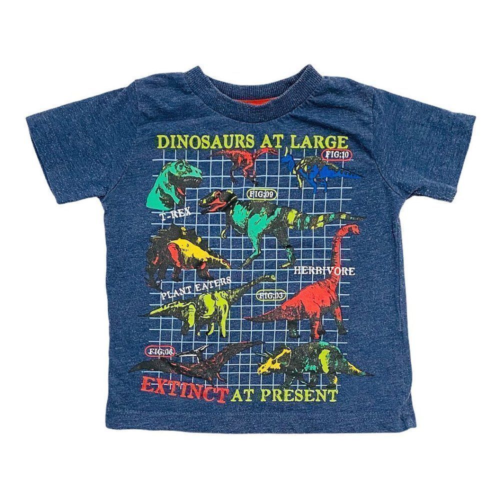 MINOTI Dinosaur At Large Navy T-Shirt